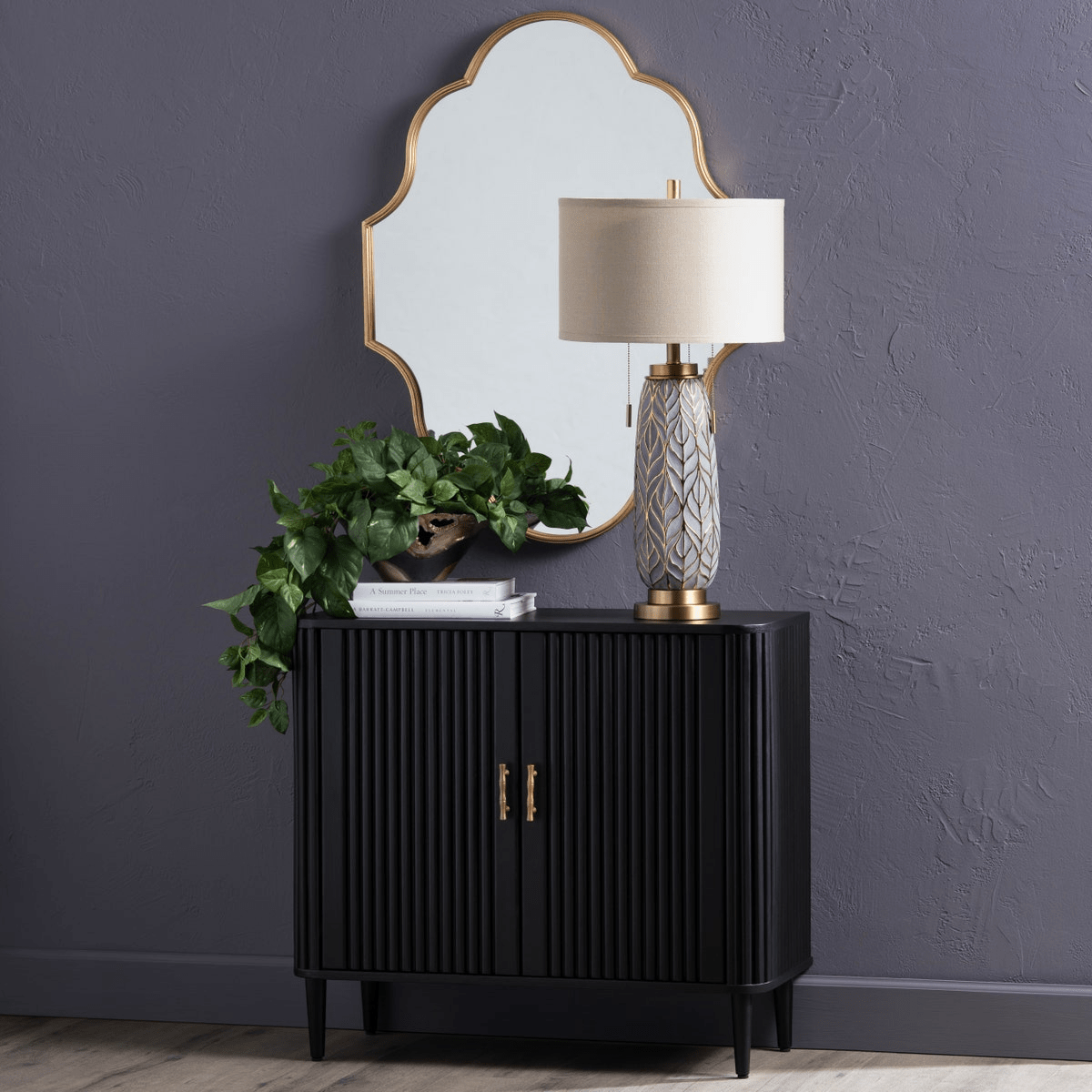 Camden Black 2-Door Cabinet
