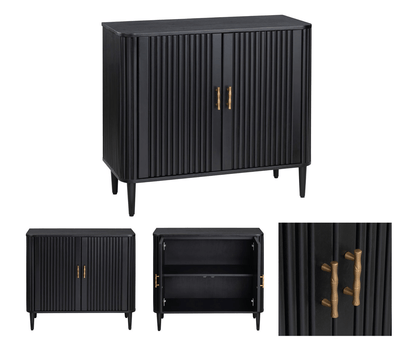Camden Black 2-Door Cabinet