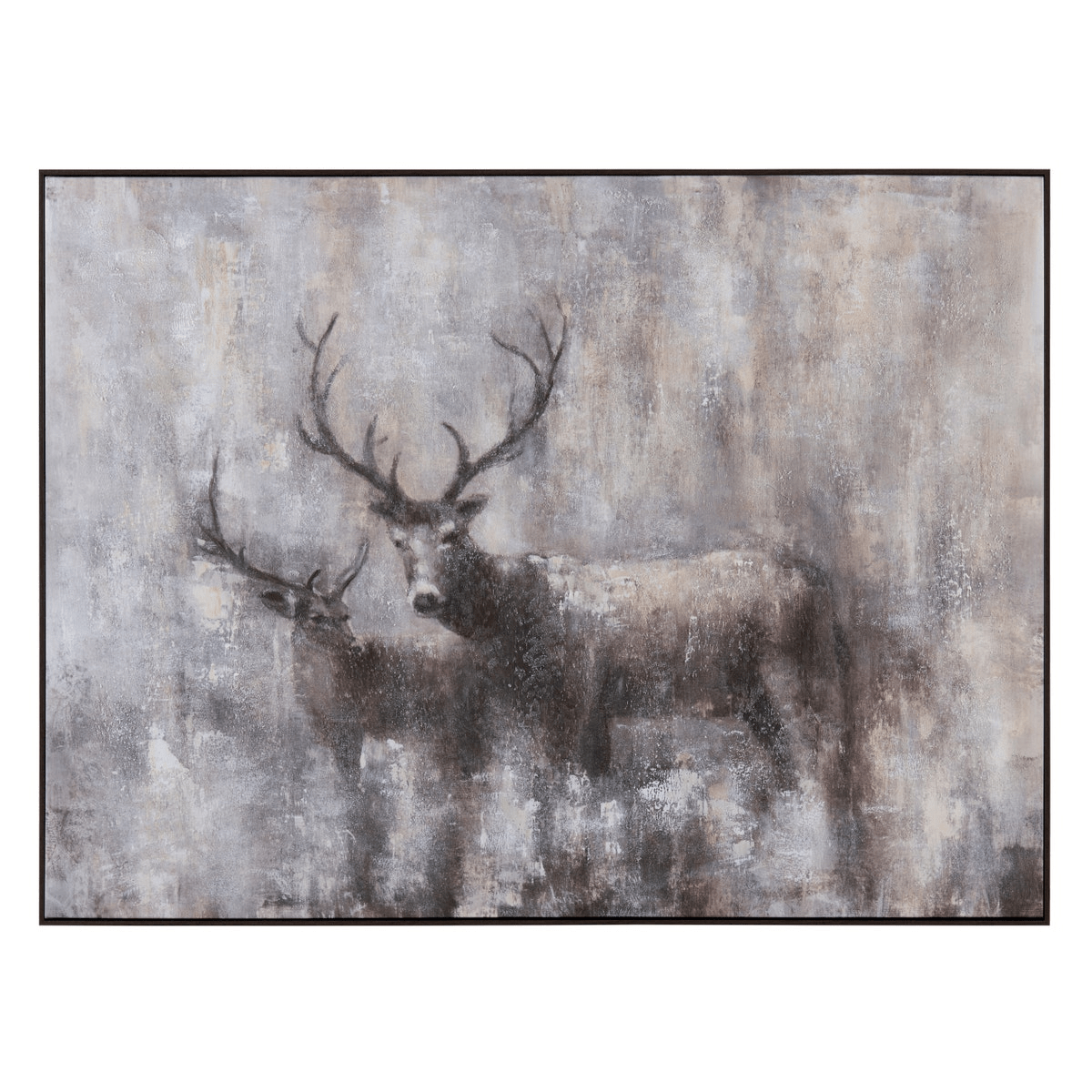 Antler's Up Canvas Art Print 48 x 2 x 36 (in)