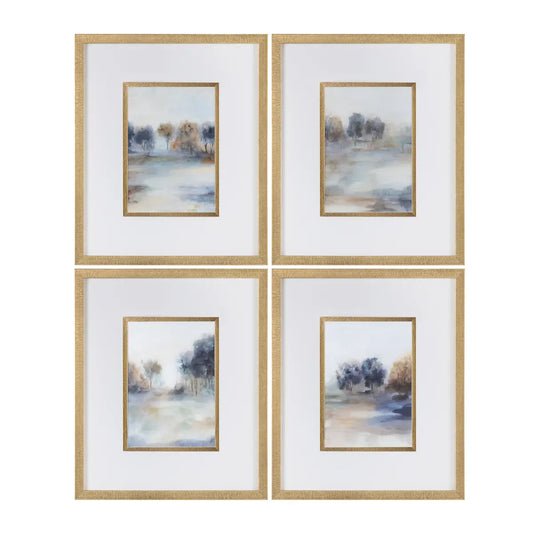Becket Framed Wall Print (Set of 4 - Each Sold Individually)