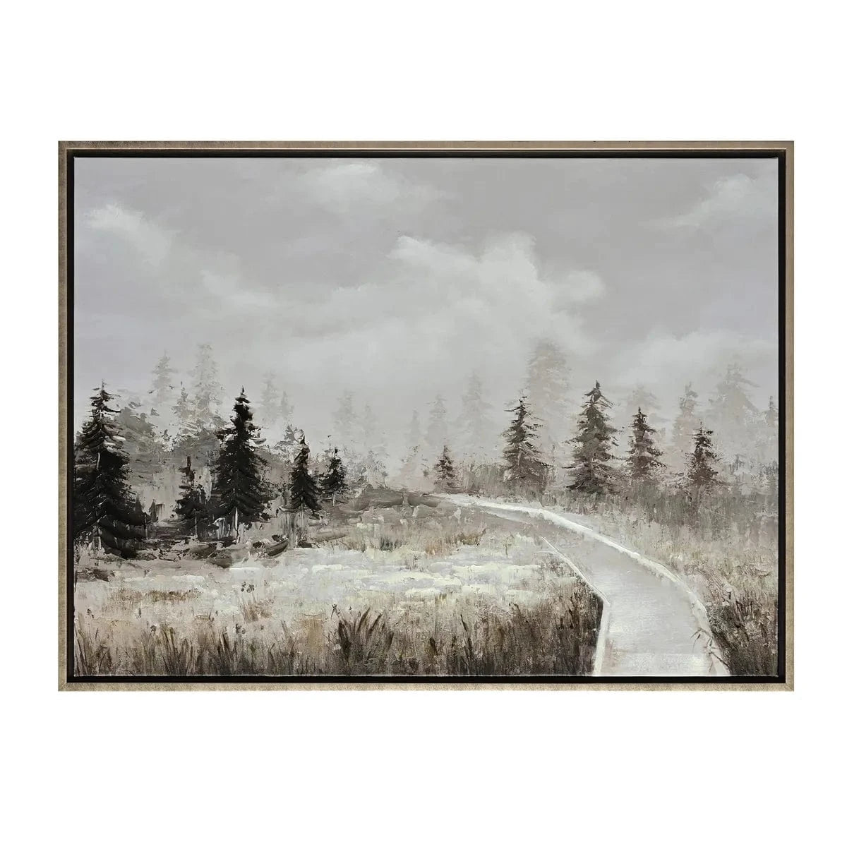 Piedmont Winter Woods Art Canvas Print 39.4 x 1.2 x 29.5 (in)