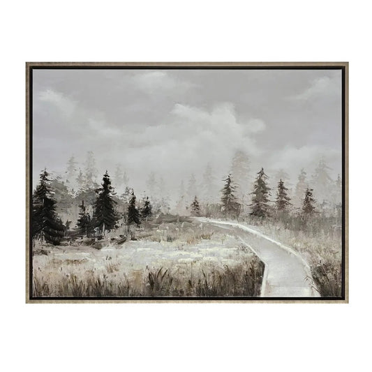 Piedmont Winter Woods Art Canvas Print 39.4 x 1.2 x 29.5 (in)