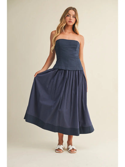 Corset Lined Strapless Dress