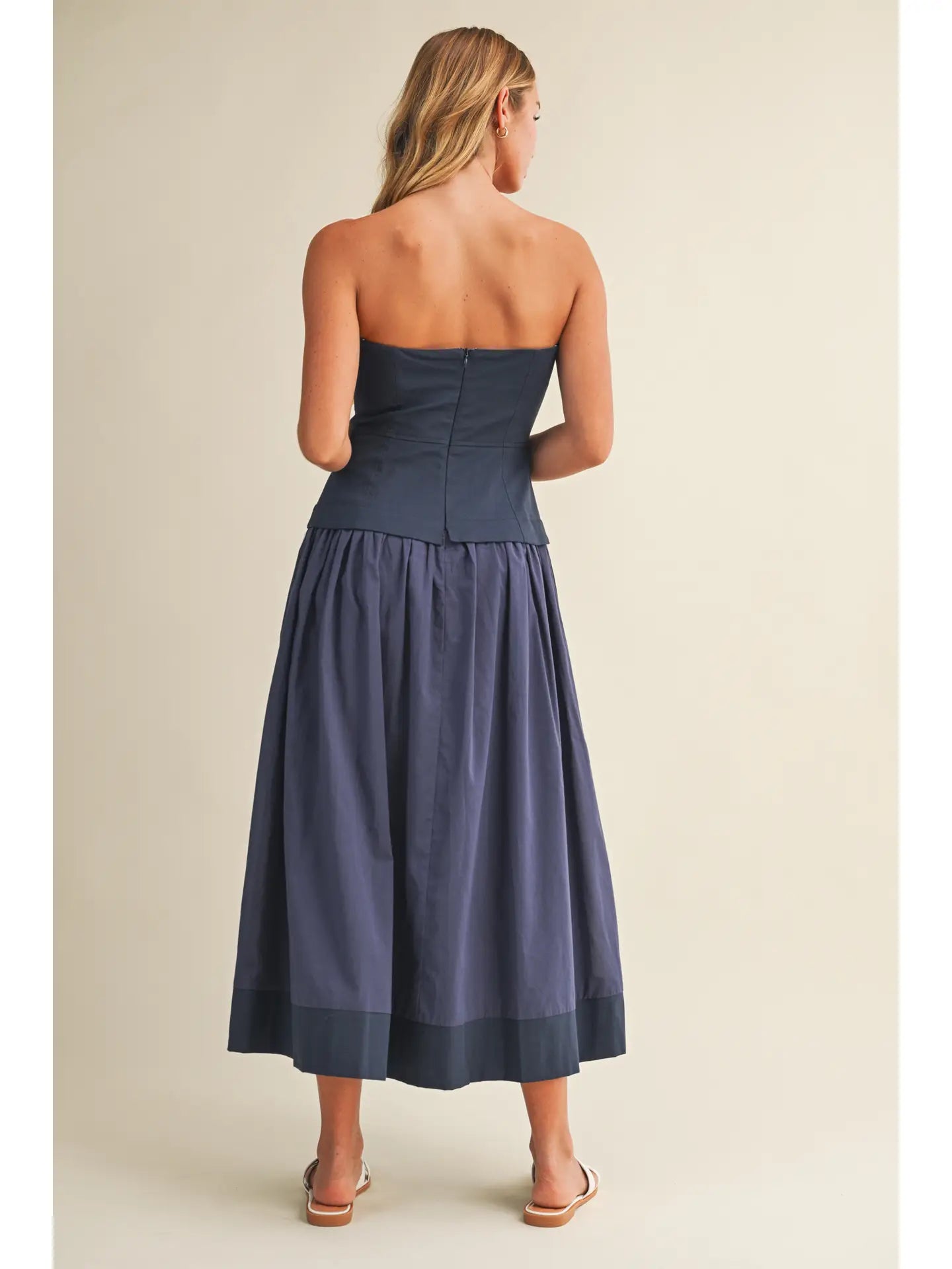 Corset Lined Strapless Dress