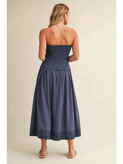 Corset Lined Strapless Dress