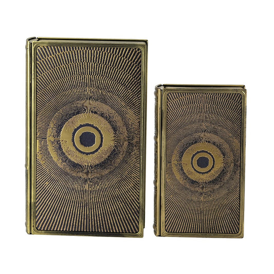 Gold Decorative Book Box - 2 Sizes