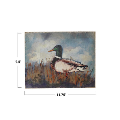Canvas Wall Décor w/ Duck