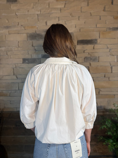 3/4 Sleeve Bubble Hem Blouse