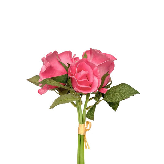10" Dark Pink Rose Bundle
