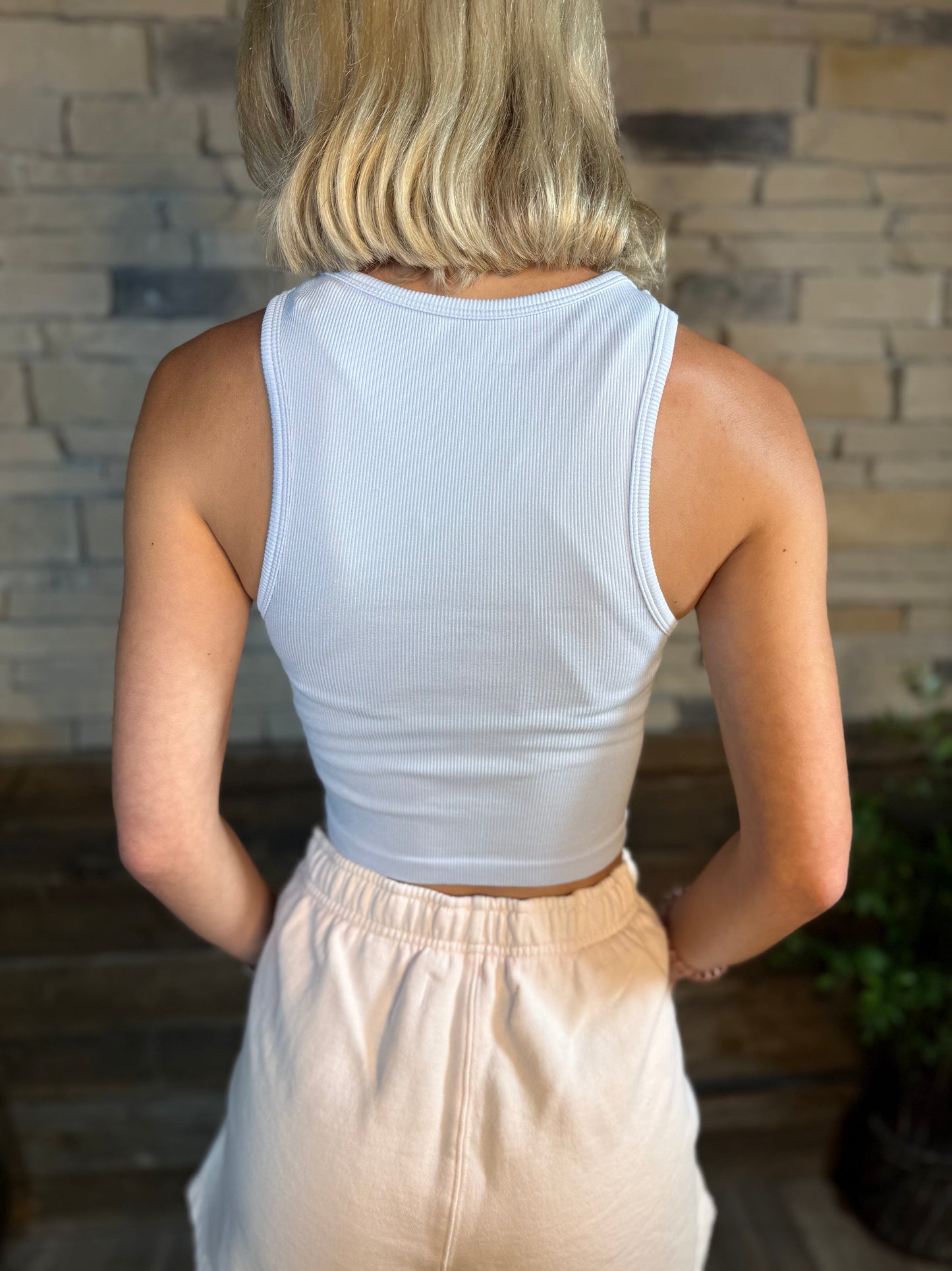 Powder Blue Seamless Tank