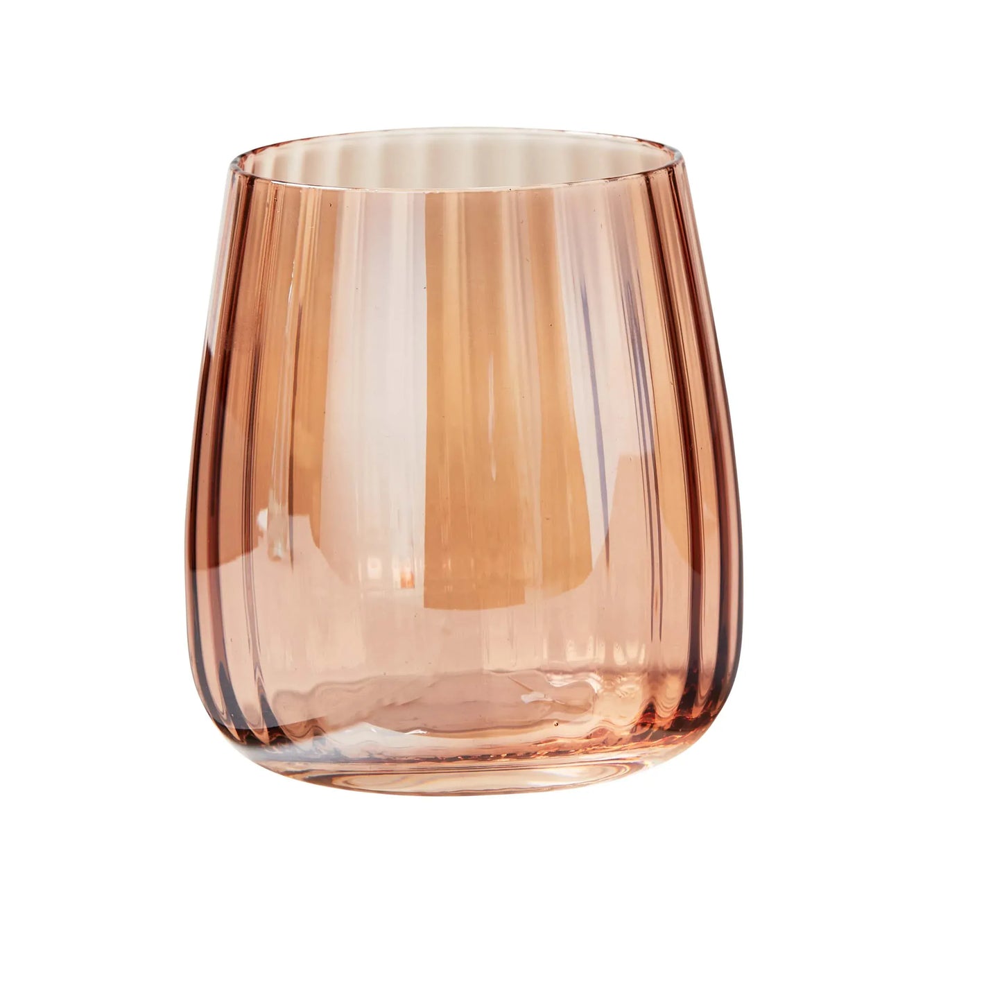 Chelsea Blush Iridescent Optic Stemless Wine Glass