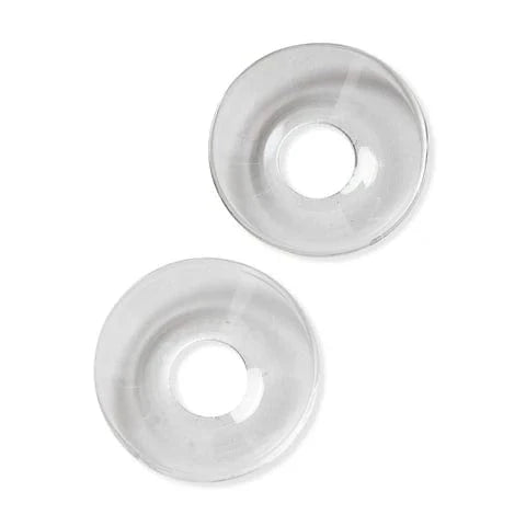 Glass Taper Bobeche Set Of 2