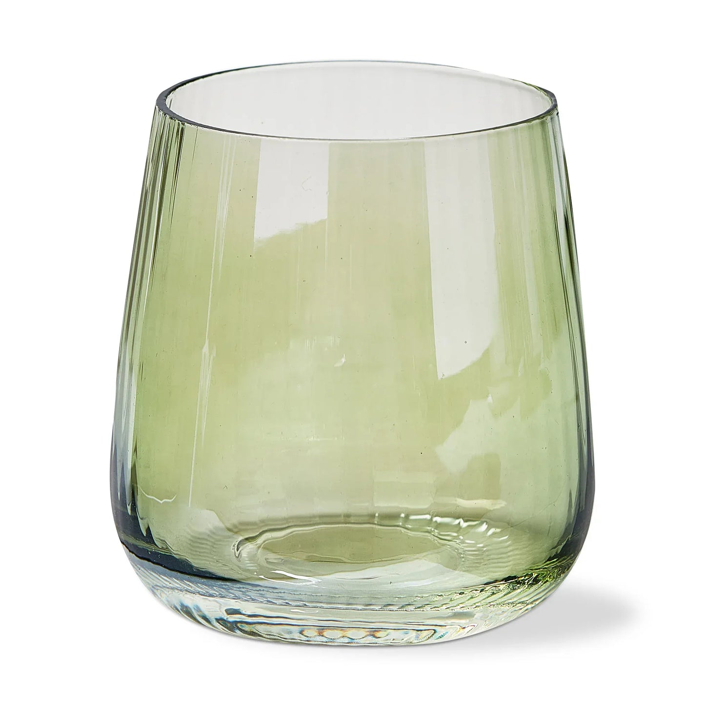 Chelsea Green Iridescent Optic Stemless Wine Glass