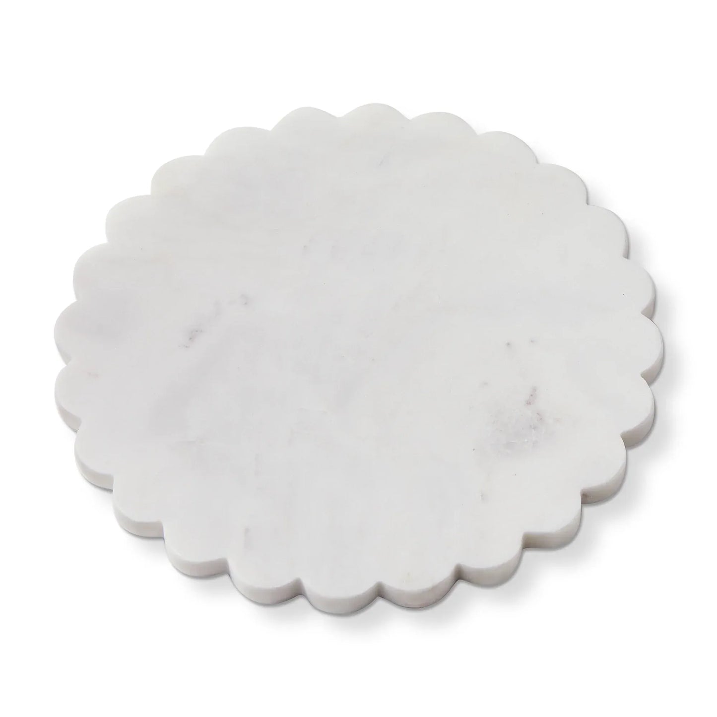 Scalloped Round Marble Board
