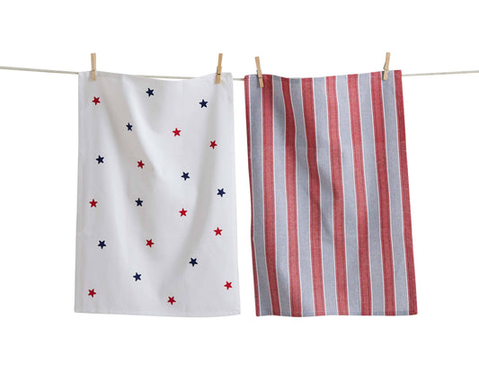Stars & Stripes Dishtowel Set Of 2