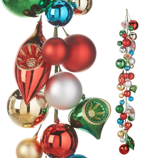 4' Vintage Ornament Ball Garland