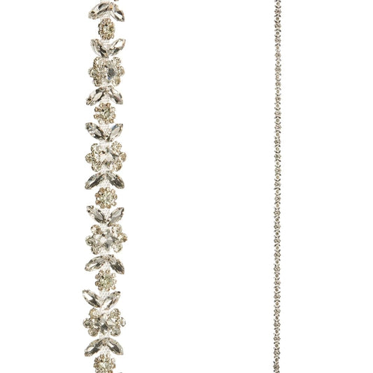 6' Clear Jeweled Garland