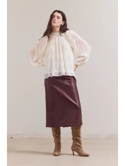 Balloon Sleeve Blouse Top