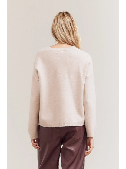 Daily V-Neck Sweater Top