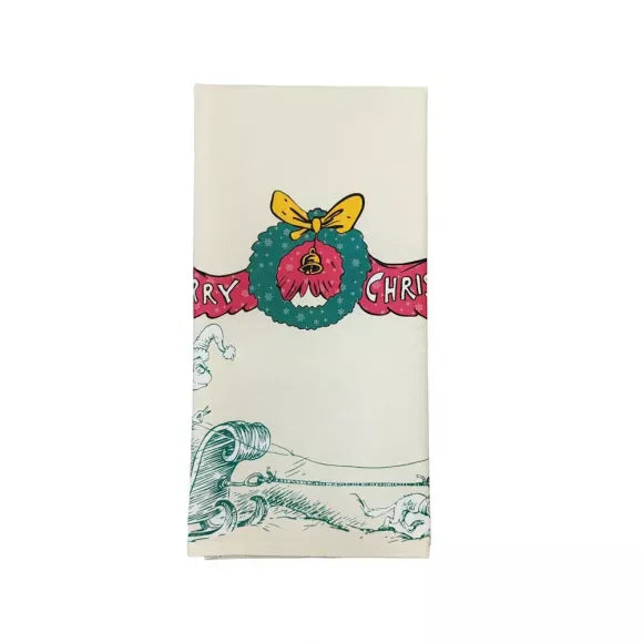 Grinch Merry Christmas Tea Towel