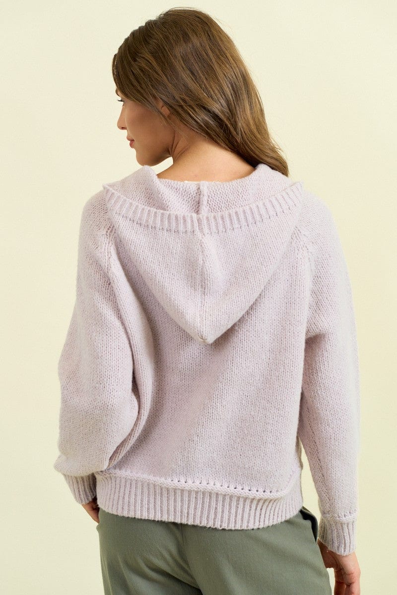 Hoodie Braided Detail Sweater