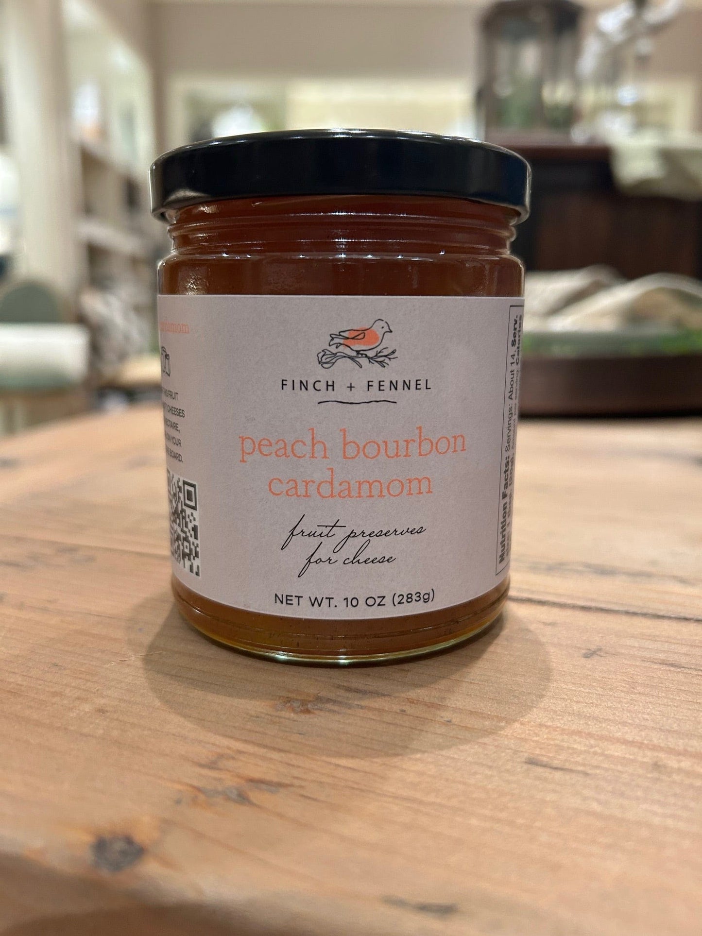Peach Bourbon Cardamom Fruit Preserves