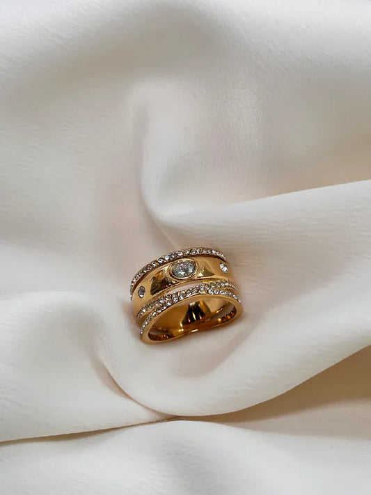 Natalia CZ Band Ring
