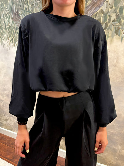 Cropped Crewneck Sweatshirt