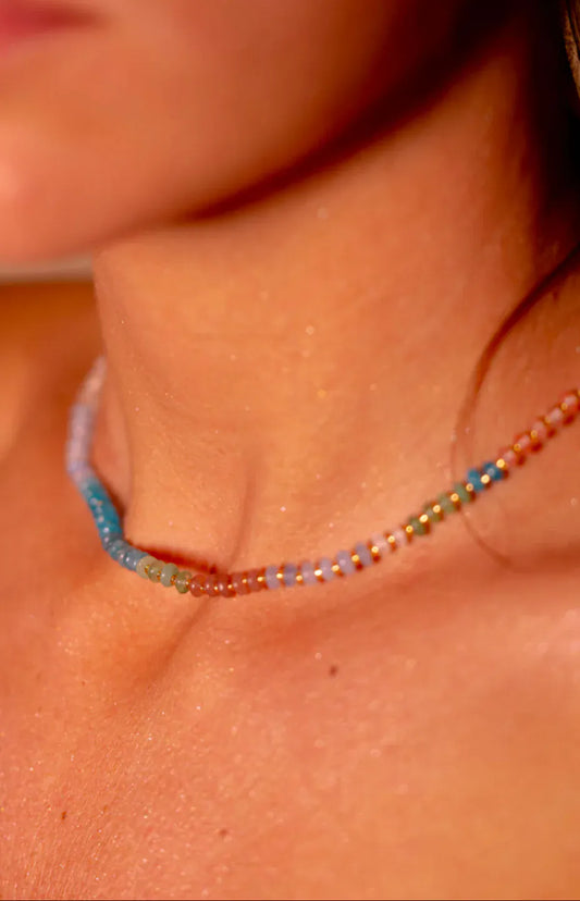 Color blocker necklace