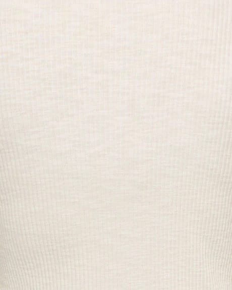 Arcadia Studded Top by Flag and Anthem in cream ribbed knit fabric