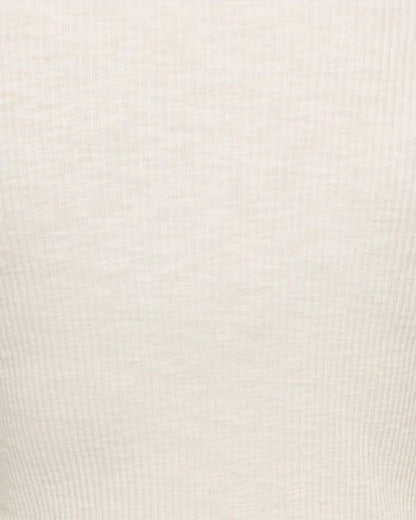 Arcadia Studded Top by Flag and Anthem in cream ribbed knit fabric