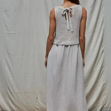 Knit Sweater Sleeveless Dress