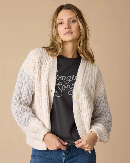 Brielle Mixed Stitch Cardigan