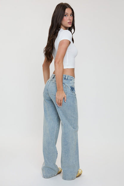 Bella Relaxed Rise Wide Leg Jeans
