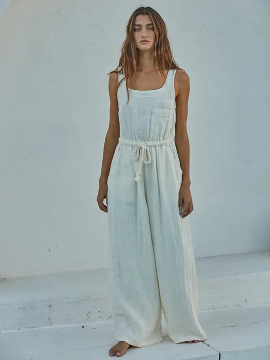 Cotton Scoop Neck Sleeve