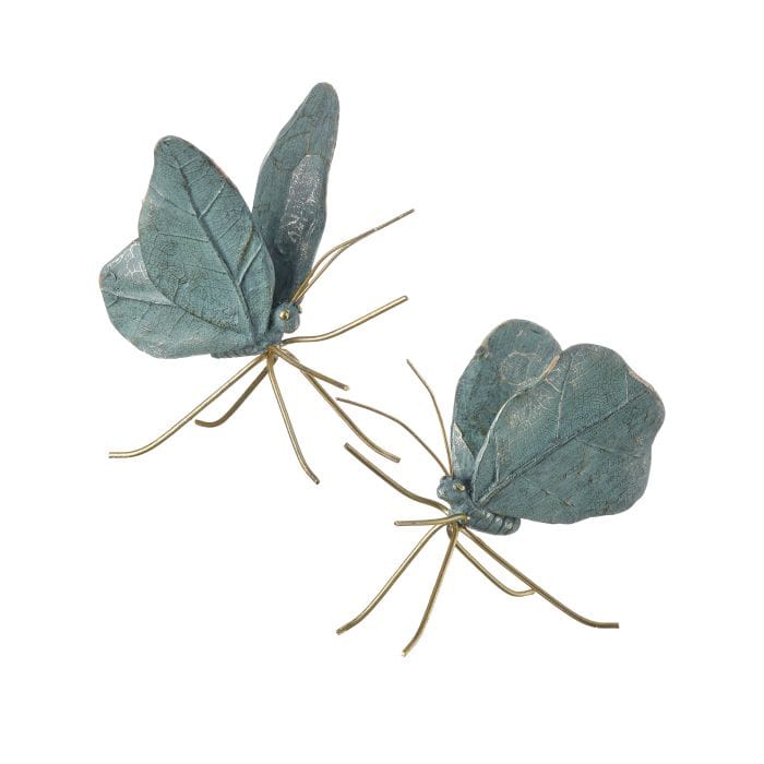 RESIN/METAL BUTTERFLY 5" - 2 Colors