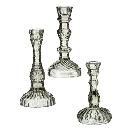 Vintage Hobnail Glass Candle Holders (3 Sizes)