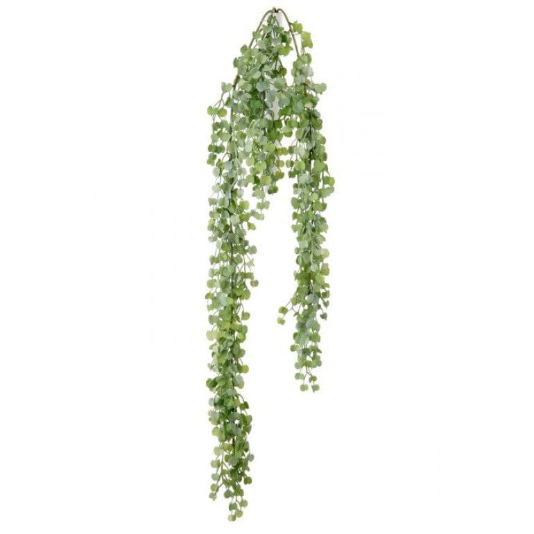 Hanging Button Leaf Stem 30"
