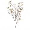 Artificial autumn dogwood spray with cream and brown small flowers on bare branches