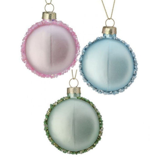 Glass Beaded Macaron Ornament