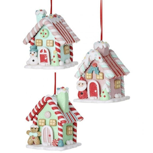 Candy Cottage Ornaments