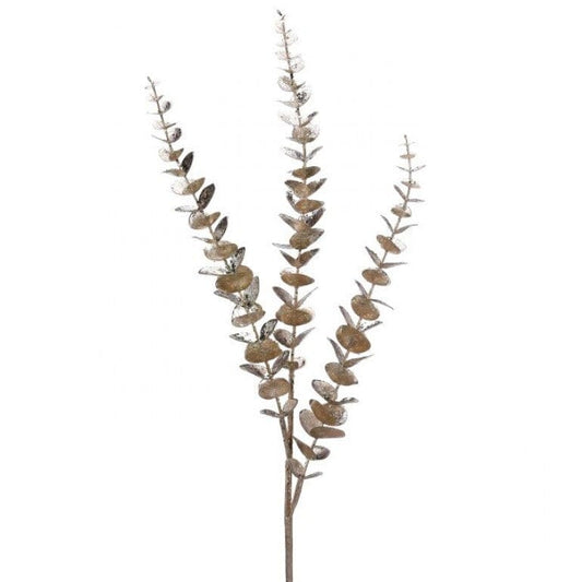 36" GILDED GLITTER EUCALYPTUS SPRAY