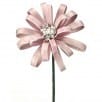 18" PINK PASTEL GLITTER BLOSSOM STEM