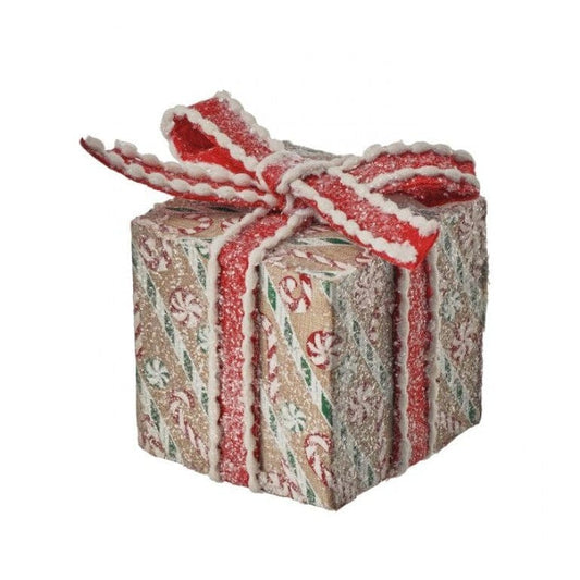 Peppermint Candy Gift Box Ornament