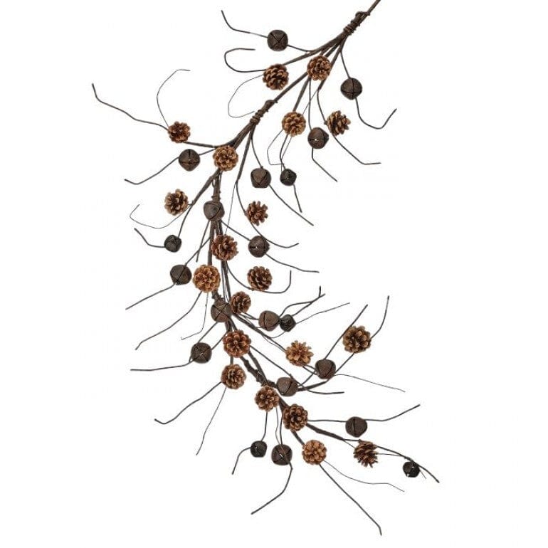 48"RUSTIC BELL/CONE GARLAND