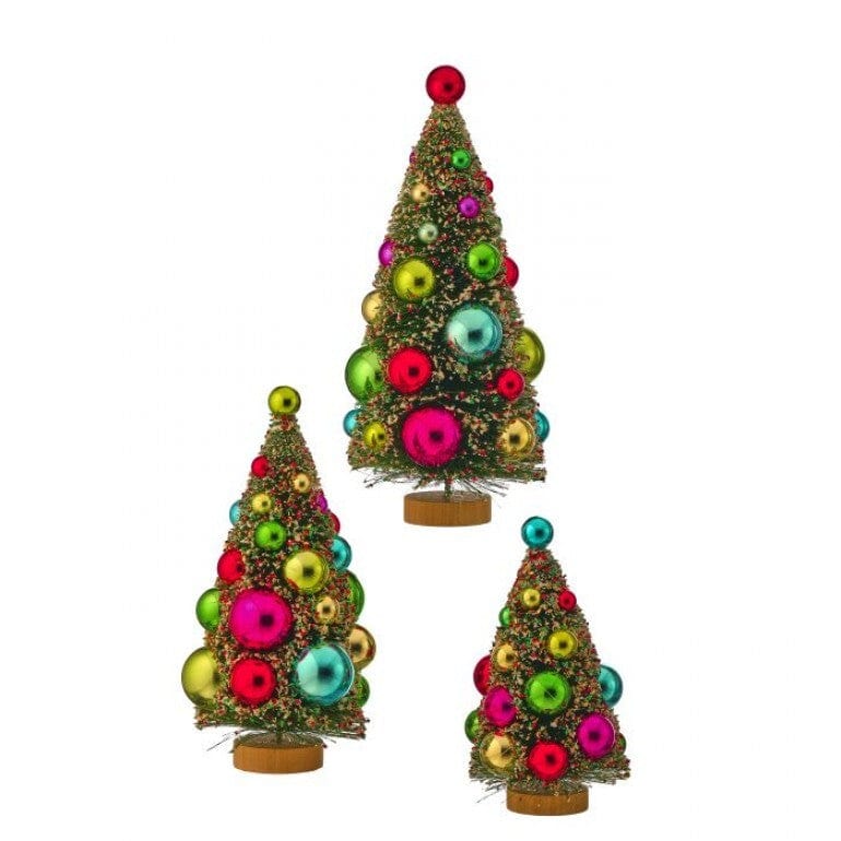 8-11.5" RETRO SISEL ORNAMENT TREE - 3 Sizes