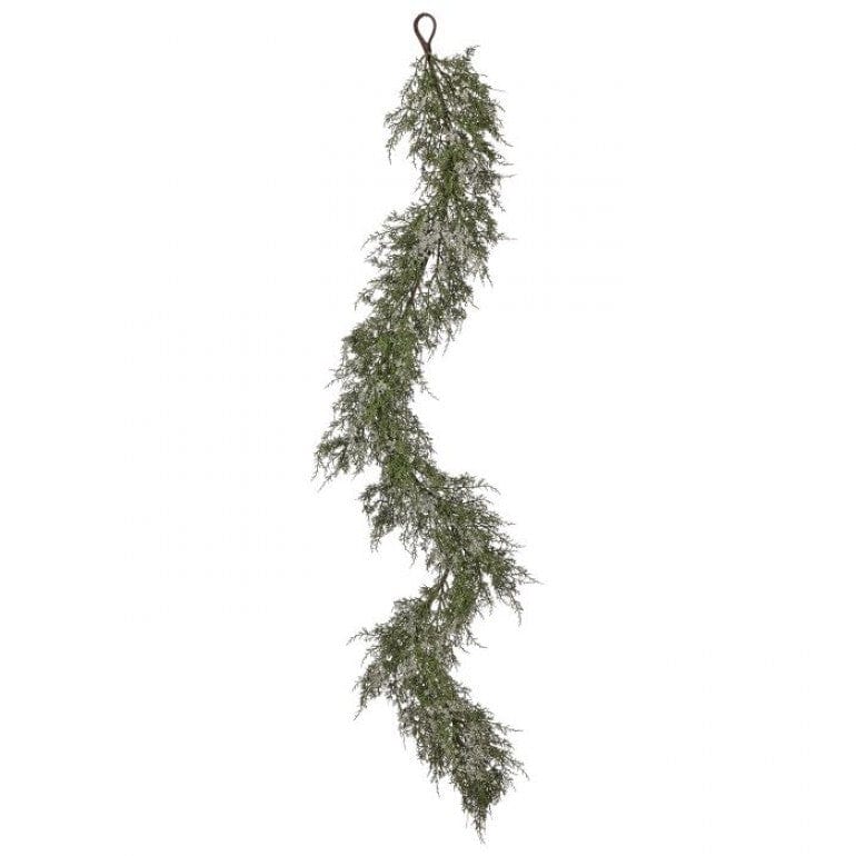 60" ICED DRAPING CEDAR GARLAND