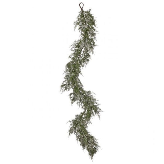 60" ICED DRAPING CEDAR GARLAND