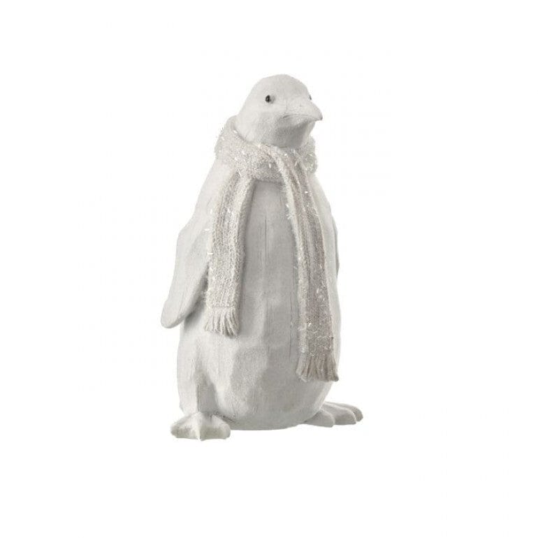 Flocked Penguin Figurine