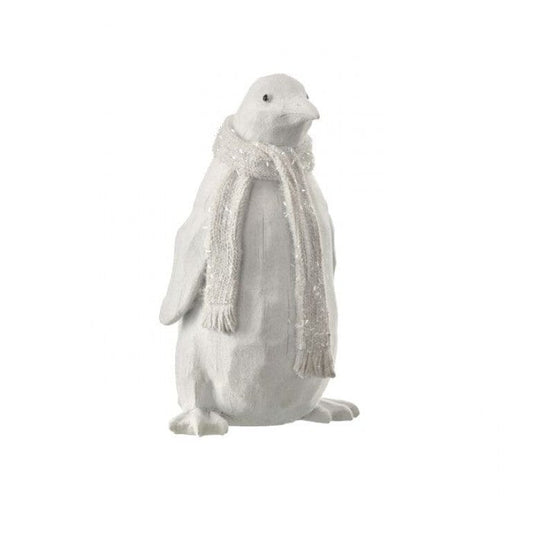 Flocked Penguin Figurine